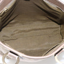 Salvatore Ferragamo Tote Bag Canvas Beige Gold Auth bs32887-16