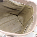 Salvatore Ferragamo Tote Bag Canvas Beige Gold Auth bs32887-17