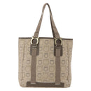 Salvatore Ferragamo Tote Bag Canvas Beige Gold Auth bs32887-3