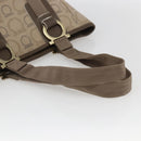 Salvatore Ferragamo Tote Bag Canvas Beige Gold Auth bs32887-7