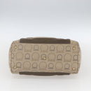 Salvatore Ferragamo Tote Bag Canvas Beige Gold Auth bs32887-9