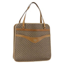 GUCCI Micro GG Supreme Tote Bag PVC Leather Beige Gold 002 14 4428 Auth bs32888-1