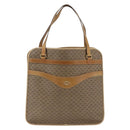 GUCCI Micro GG Supreme Tote Bag PVC Leather Beige Gold 002 14 4428 Auth bs32888-2