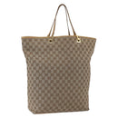 GUCCI GG Canvas Tote Bag Beige Gold 002 1097 Auth bs32889-1