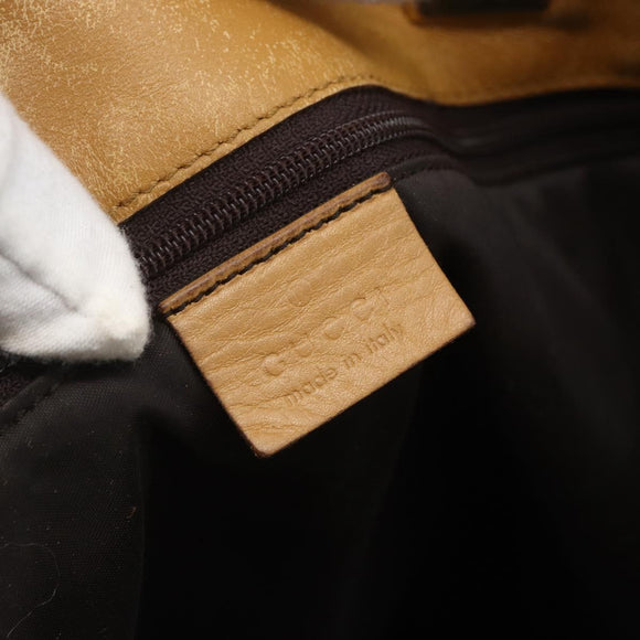 GUCCI GG Canvas Tote Bag Beige Gold 002 1097 Auth bs32889