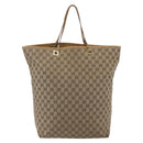 GUCCI GG Canvas Tote Bag Beige Gold 002 1097 Auth bs32889-2