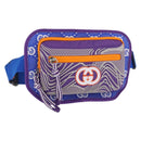 GUCCI Waist bag Nylon Purple Silver 752102 Auth bs32891V-1