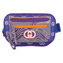 GUCCI Waist bag Nylon Purple Silver 752102 Auth bs32891V-13