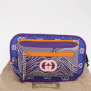 GUCCI Waist bag Nylon Purple Silver 752102 Auth bs32891V-12