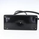 GUCCI Hand Bag Patent leather 2way Black Silver 000 1118 0503 Auth bs32894-11