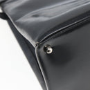 GUCCI Hand Bag Patent leather 2way Black Silver 000 1118 0503 Auth bs32894-15
