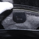 GUCCI Hand Bag Patent leather 2way Black Silver 000 1118 0503 Auth bs32894-16