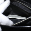 GUCCI Hand Bag Patent leather 2way Black Silver 000 1118 0503 Auth bs32894-21