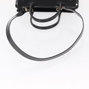 GUCCI Hand Bag Patent leather 2way Black Silver 000 1118 0503 Auth bs32894-9