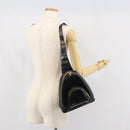 GUCCI Bamboo Body Bag Patent leather Black Gold 003 3444 0027 Auth bs32895-23