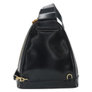 GUCCI Bamboo Body Bag Patent leather Black Gold 003 3444 0027 Auth bs32895-3