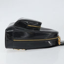 GUCCI Bamboo Body Bag Patent leather Black Gold 003 3444 0027 Auth bs32895-4