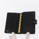 CHANEL Agenda Day Planner Cover Patent leather Gold Black CC Auth bs32900-12