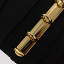 CHANEL Agenda Day Planner Cover Patent leather Gold Black CC Auth bs32900-17