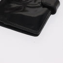 CHANEL Agenda Day Planner Cover Patent leather Gold Black CC Auth bs32900-9