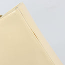 CHANEL Tote Bag Patent leather Beige Gold CC Auth bs32903-8