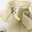 CHANEL Tote Bag Patent leather Beige Gold CC Auth bs32903-22