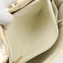 CHANEL Tote Bag Patent leather Beige Gold CC Auth bs32903-23