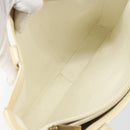 CHANEL Tote Bag Patent leather Beige Gold CC Auth bs32903-24