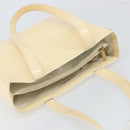 CHANEL Tote Bag Patent leather Beige Gold CC Auth bs32903-6