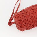 BOTTEGA VENETA INTRECCIATO Pouch Leather Red Auth bs32909-11