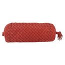 BOTTEGA VENETA INTRECCIATO Pouch Leather Red Auth bs32909-2