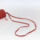BOTTEGA VENETA INTRECCIATO Pouch Leather Red Auth bs32909-7