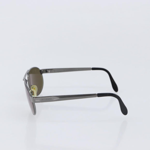 BVLGARI Sunglasses Metal Brown Auth bs32914