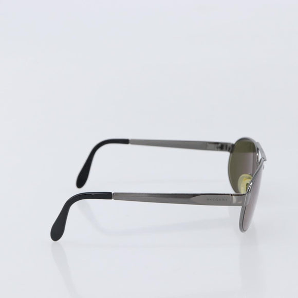 BVLGARI Sunglasses Metal Brown Auth bs32914