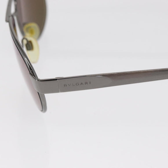 BVLGARI Sunglasses metal Brown Auth bs32914