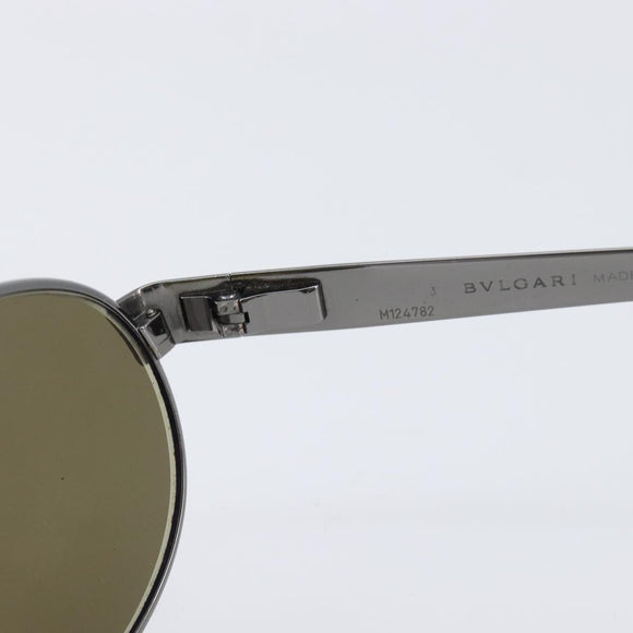 BVLGARI Sunglasses Metal Brown Auth bs32914