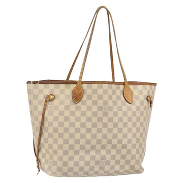 LOUIS VUITTON Damier Azur Neverfull MM Tote Bag N41605 LV Auth bs32916