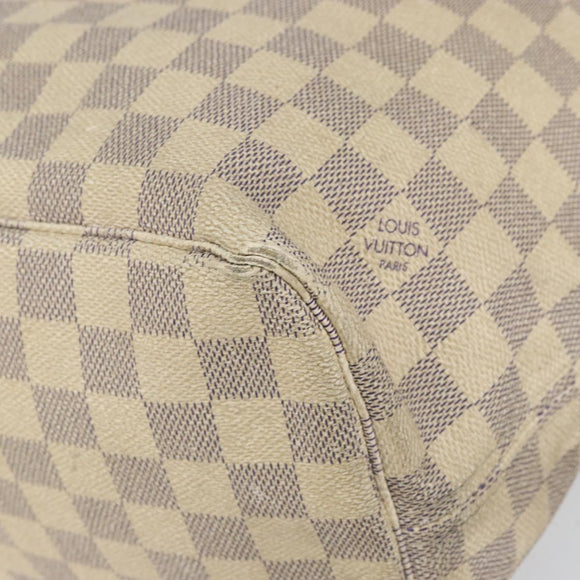 LOUIS VUITTON Damier Azur Neverfull MM Tote Bag N41605 LV Auth bs32916