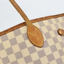 LOUIS VUITTON Damier Azur Neverfull MM Tote Bag N41605 LV Auth bs32916-10