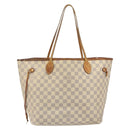 LOUIS VUITTON Damier Azur Neverfull MM Tote Bag N41605 LV Auth bs32916-13