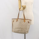 LOUIS VUITTON Damier Azur Neverfull MM Tote Bag N41605 LV Auth bs32916-25