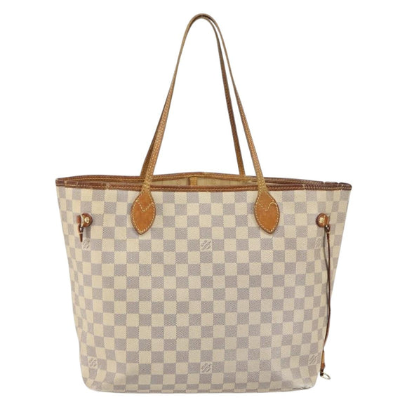LOUIS VUITTON Damier Azur Neverfull MM Tote Bag N41605 LV Auth bs32916