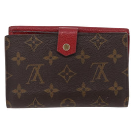 LOUIS VUITTON Monogram Portefeuille Purse Compact Wallet Red M67478 Auth bs32923 - 0