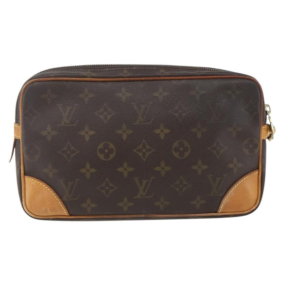 LOUIS VUITTON Monogram Marly Dragonne GM Clutch Bag M51825 LV Auth bs32933