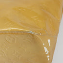 LOUIS VUITTON Monogram Vernis Reade MM Hand Bag Beige M91141 LV Auth bs32935-14