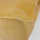 LOUIS VUITTON Monogram Vernis Reade MM Hand Bag Beige M91141 LV Auth bs32935-16