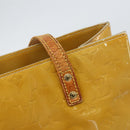 LOUIS VUITTON Monogram Vernis Reade MM Hand Bag Beige M91141 LV Auth bs32935-18