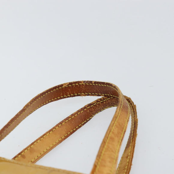 LOUIS VUITTON Monogram Vernis Reade MM Hand Bag Beige M91141 LV Auth bs32935