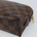 LOUIS VUITTON Damier Ebene Pochette Cosmetic PM Pouch N47516 LV Auth bs32938-15