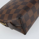 LOUIS VUITTON Damier Ebene Pochette Cosmetic PM Pouch N47516 LV Auth bs32938-16